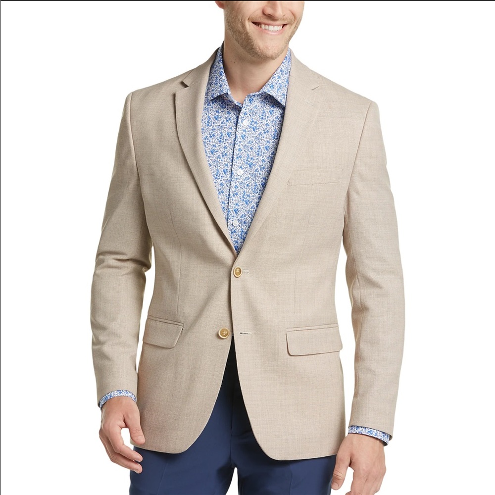 Tommy Hilfiger linen sport coat beige 41R NWT
